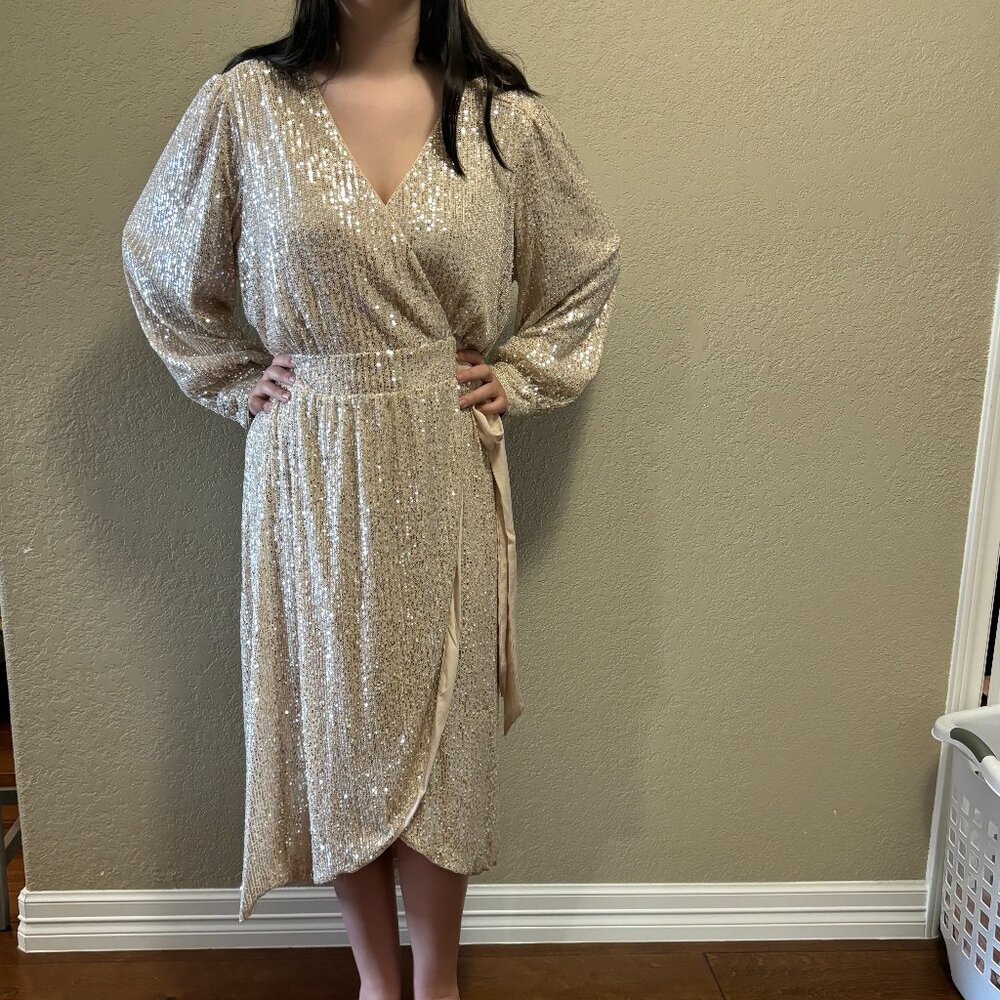 Lauren Conrad Formal Wrap Dress XXL
